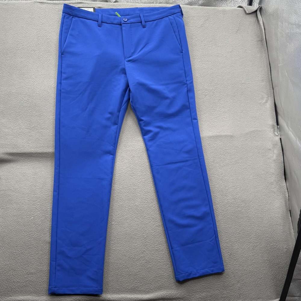 Boss Pants Mens 36x32 Blue T_Motioner Tech Twill Stretch Golf Khakis Quick Dry